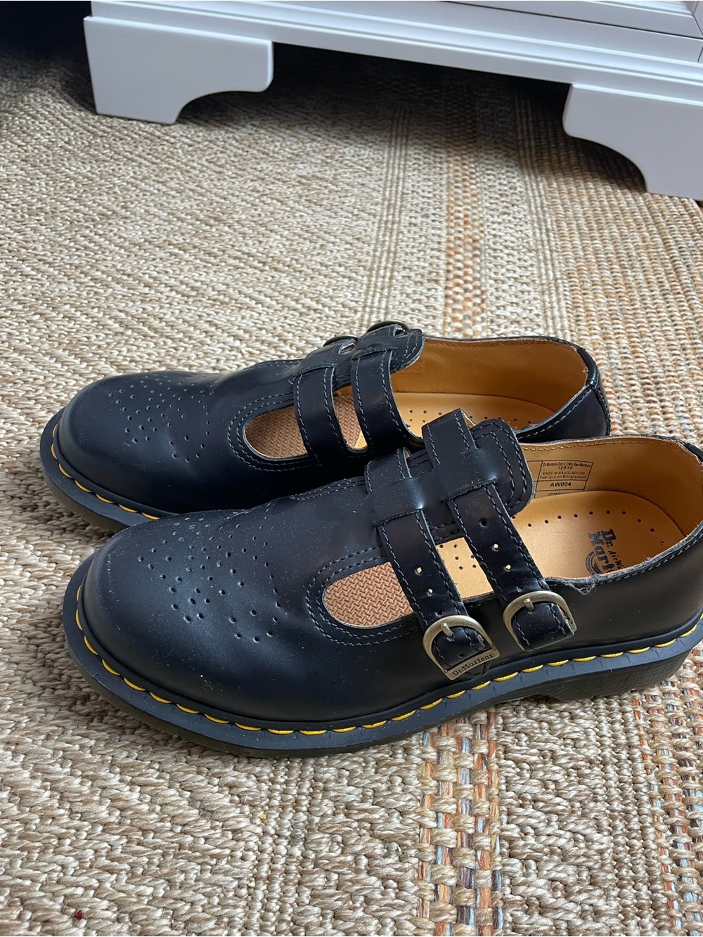 Dr. Martens Black Double-Strap Mary Jane Shoes - Picture 6 of 9